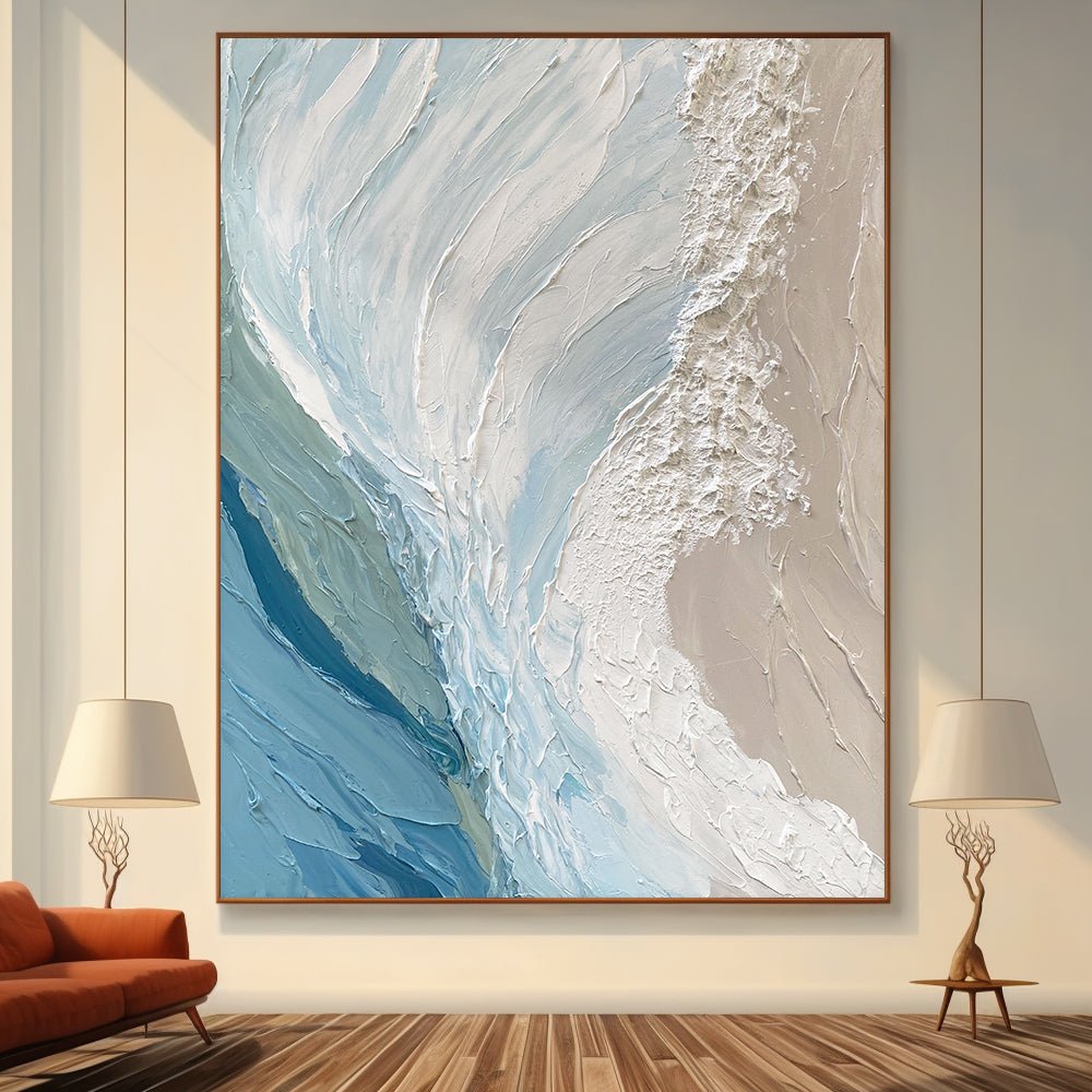Abstract Textured Painting  "Pause"