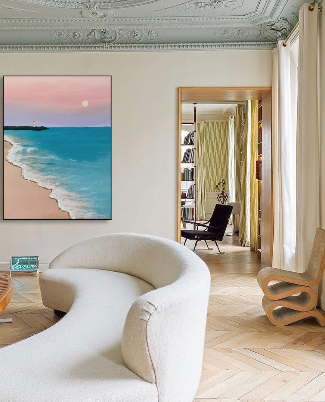 Strand &amp; Hav Lærredskunst #BE011