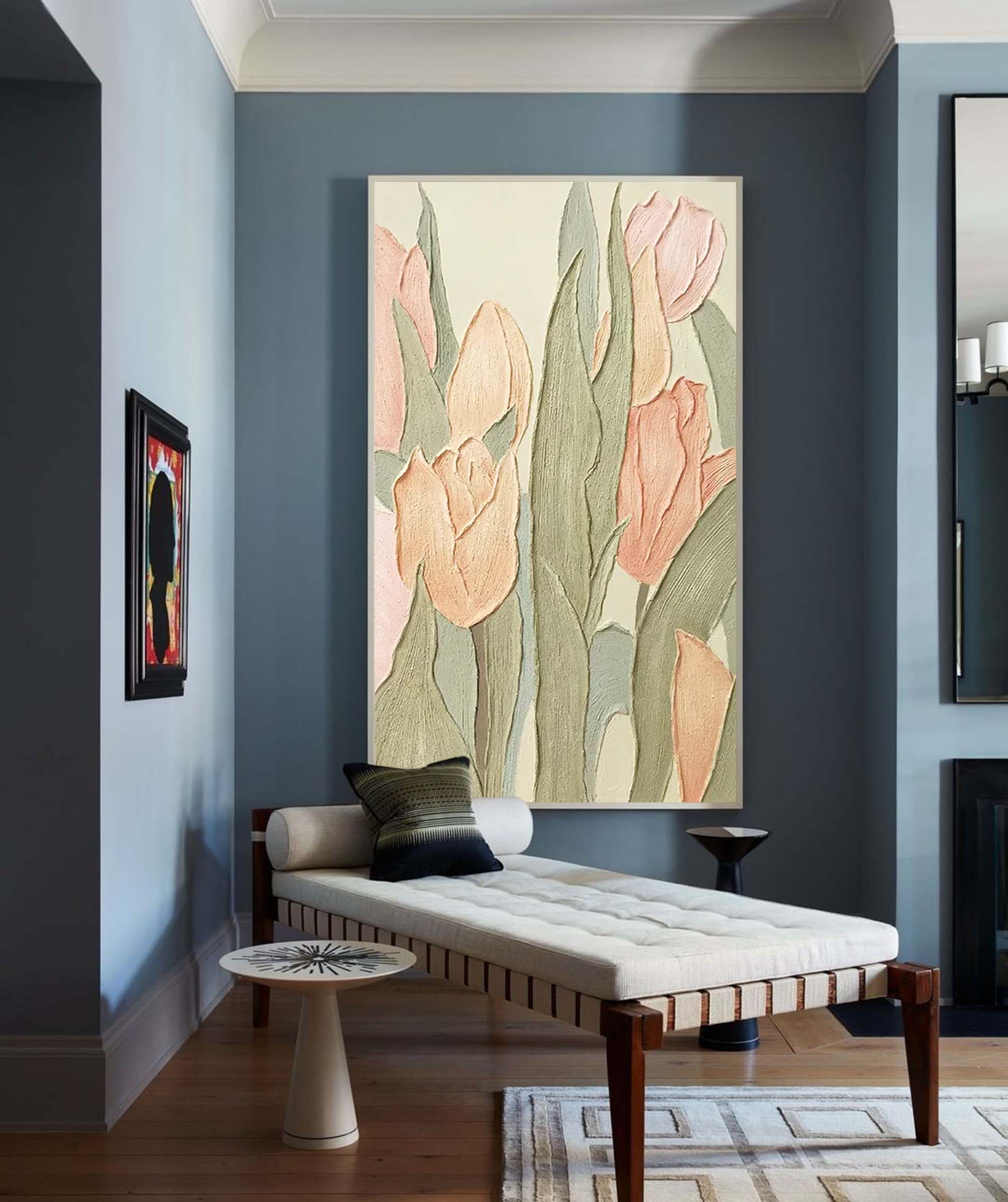 Blomsterlærredskunst #FL008