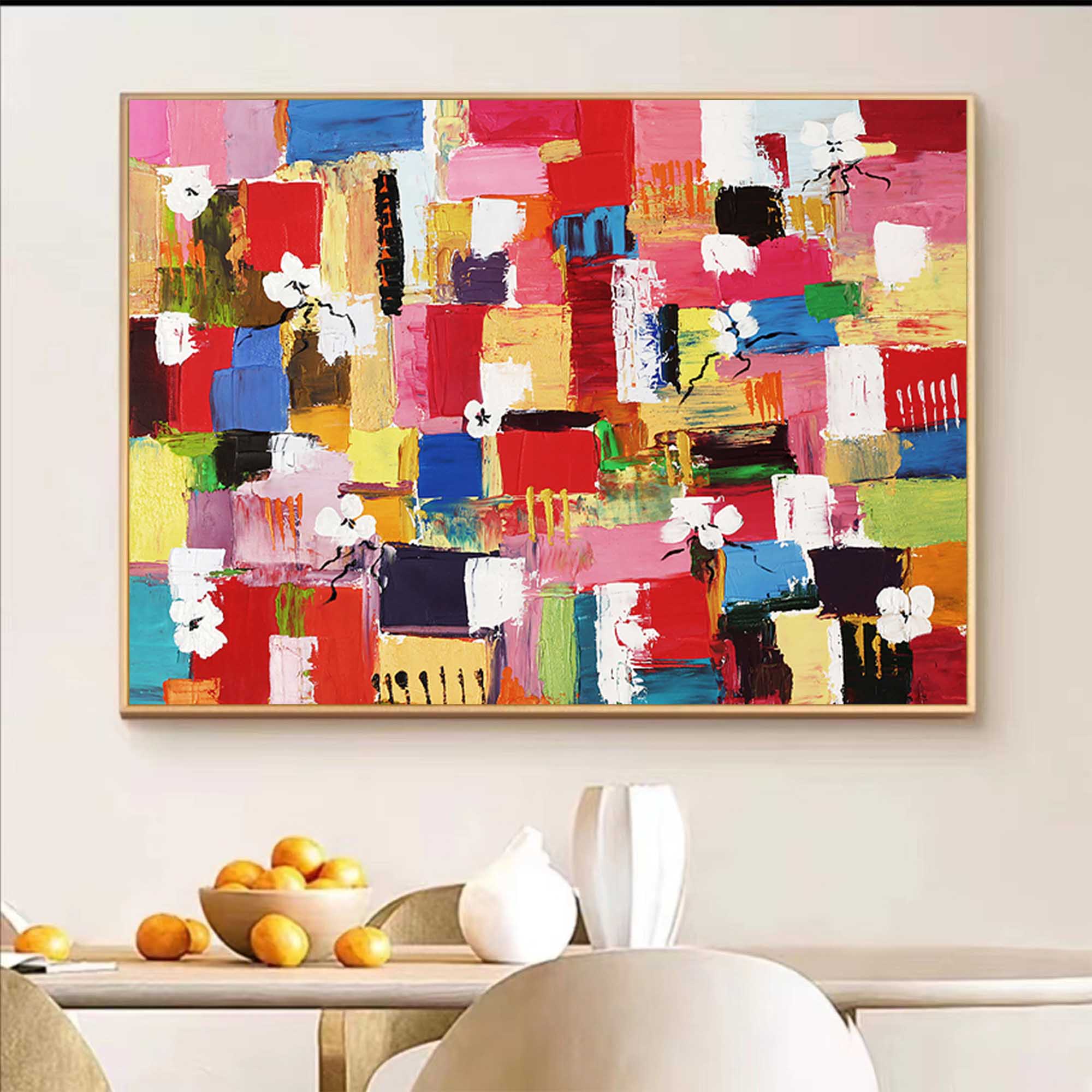 Abstract Canvas Art AB255 - Modern Wall Decor for Contemporary Spaces
