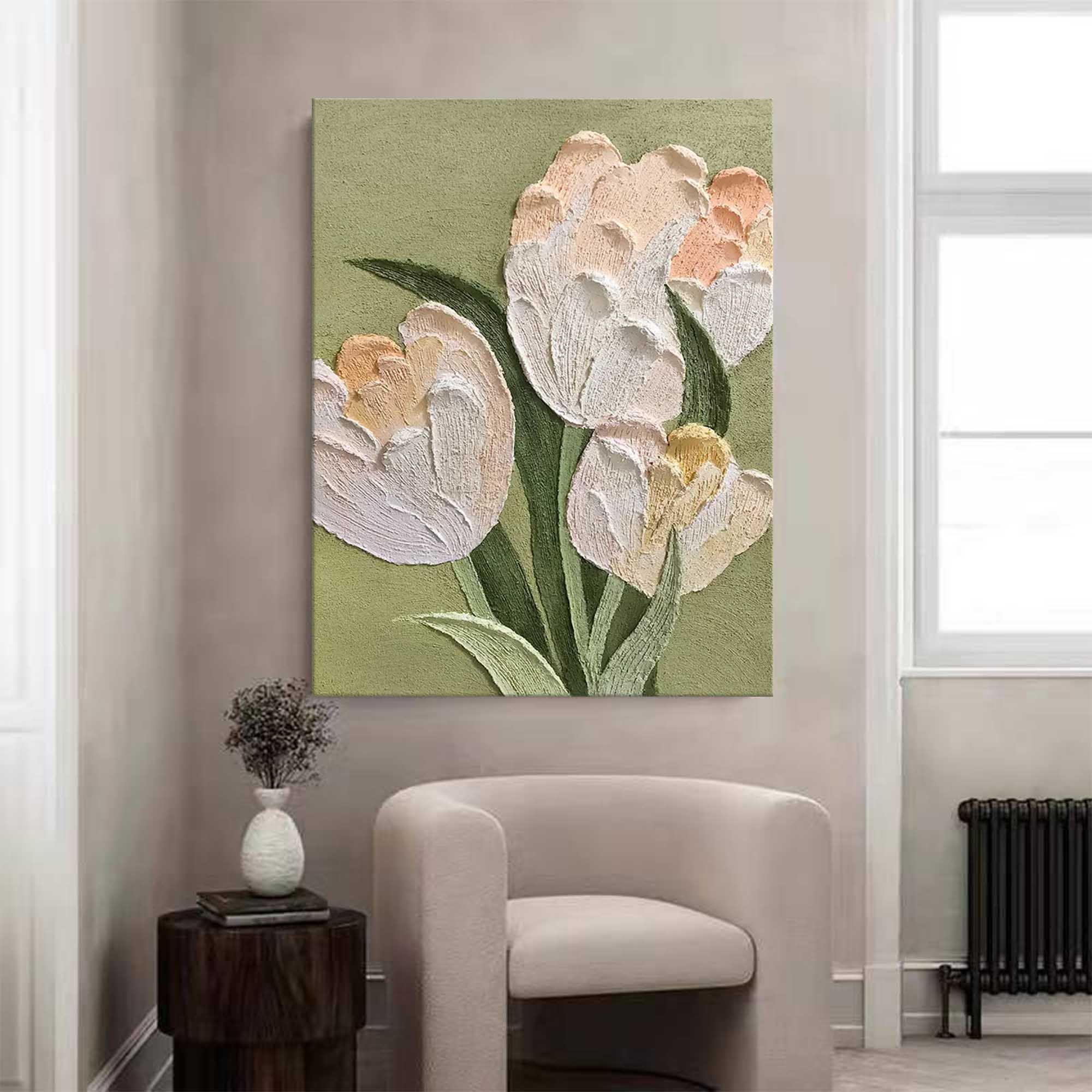 Blomsterlærredskunst #FL011