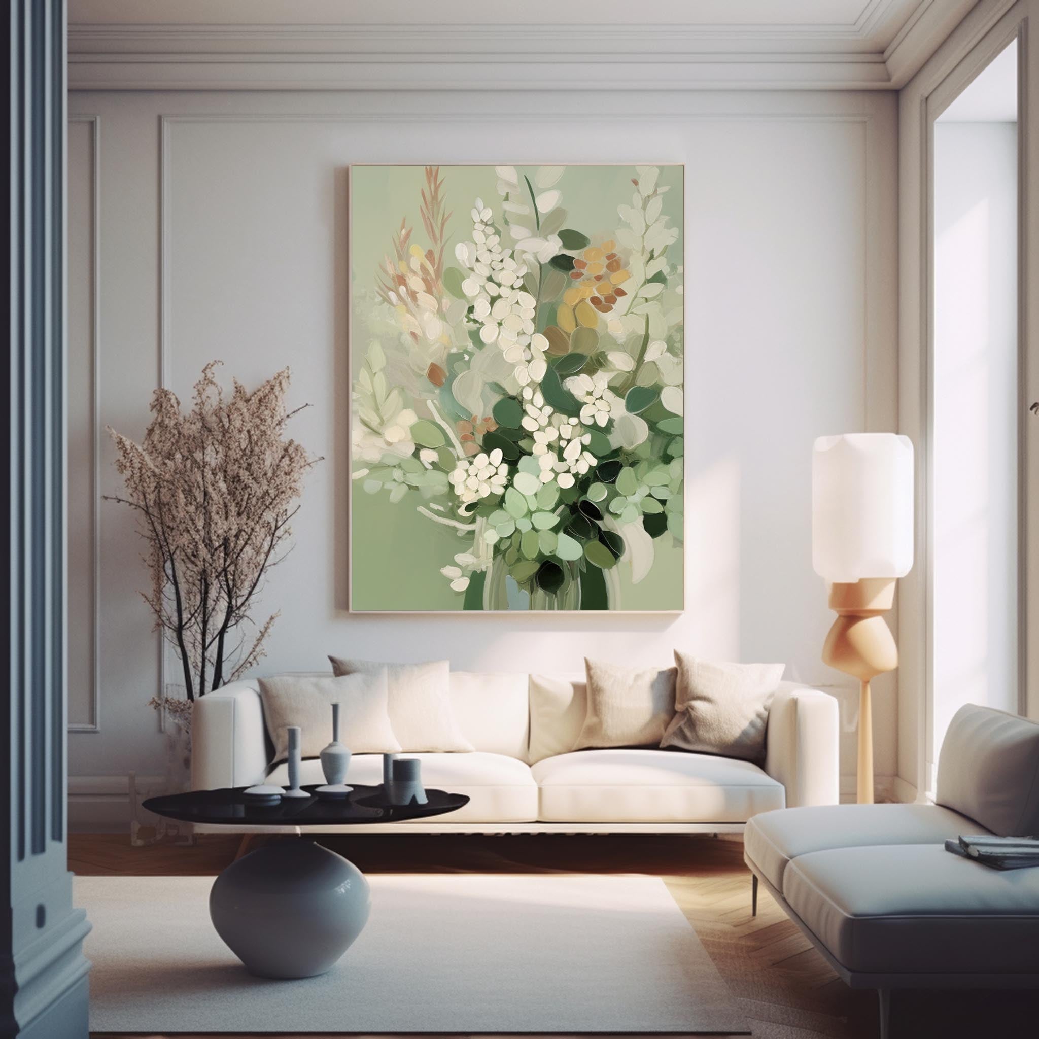 Blomsterlærredskunst #FL032