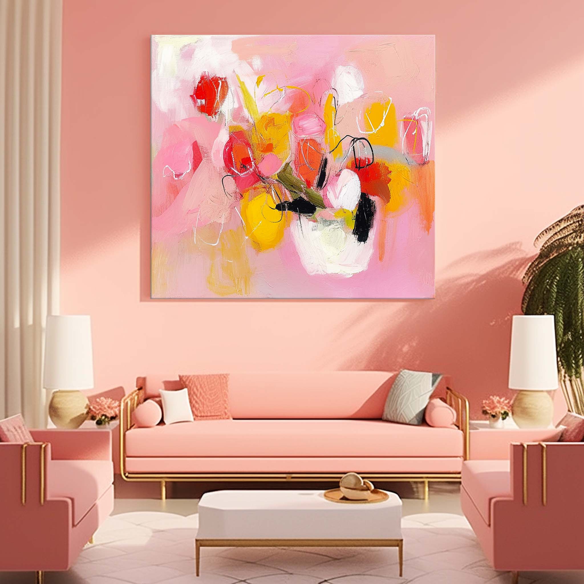 Abstract Canvas Art #AB381