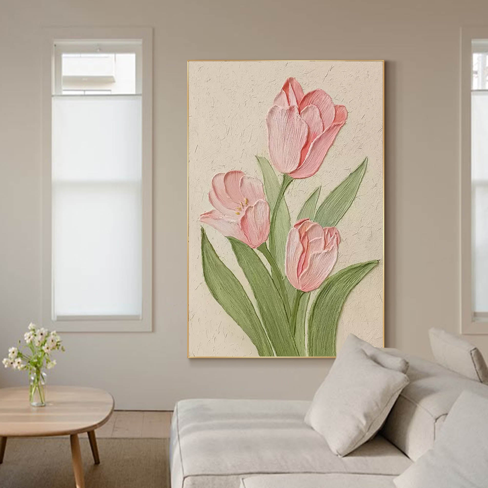 Blomsterlærredskunst #FL012
