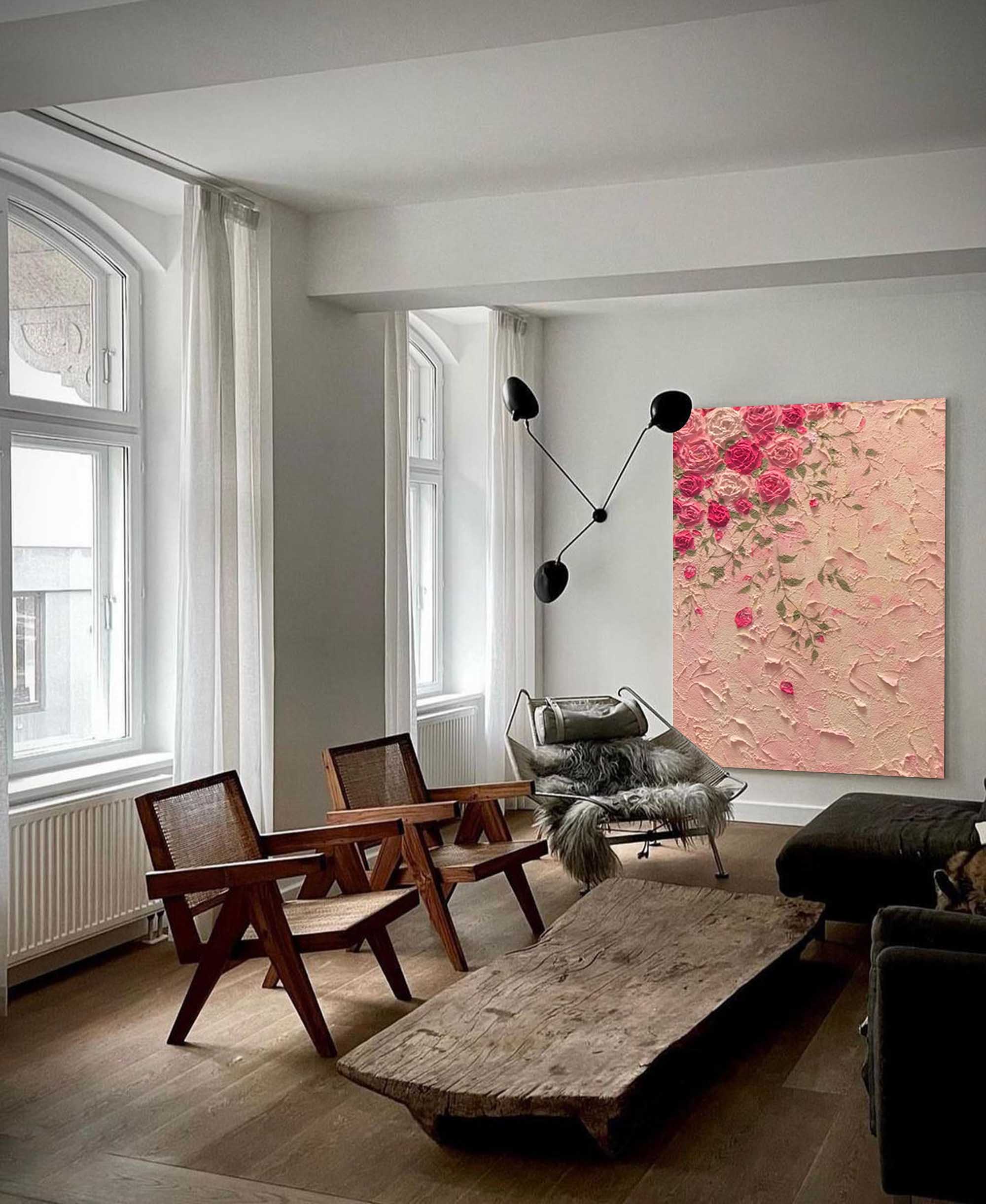 Blomsterlærredskunst #FL003