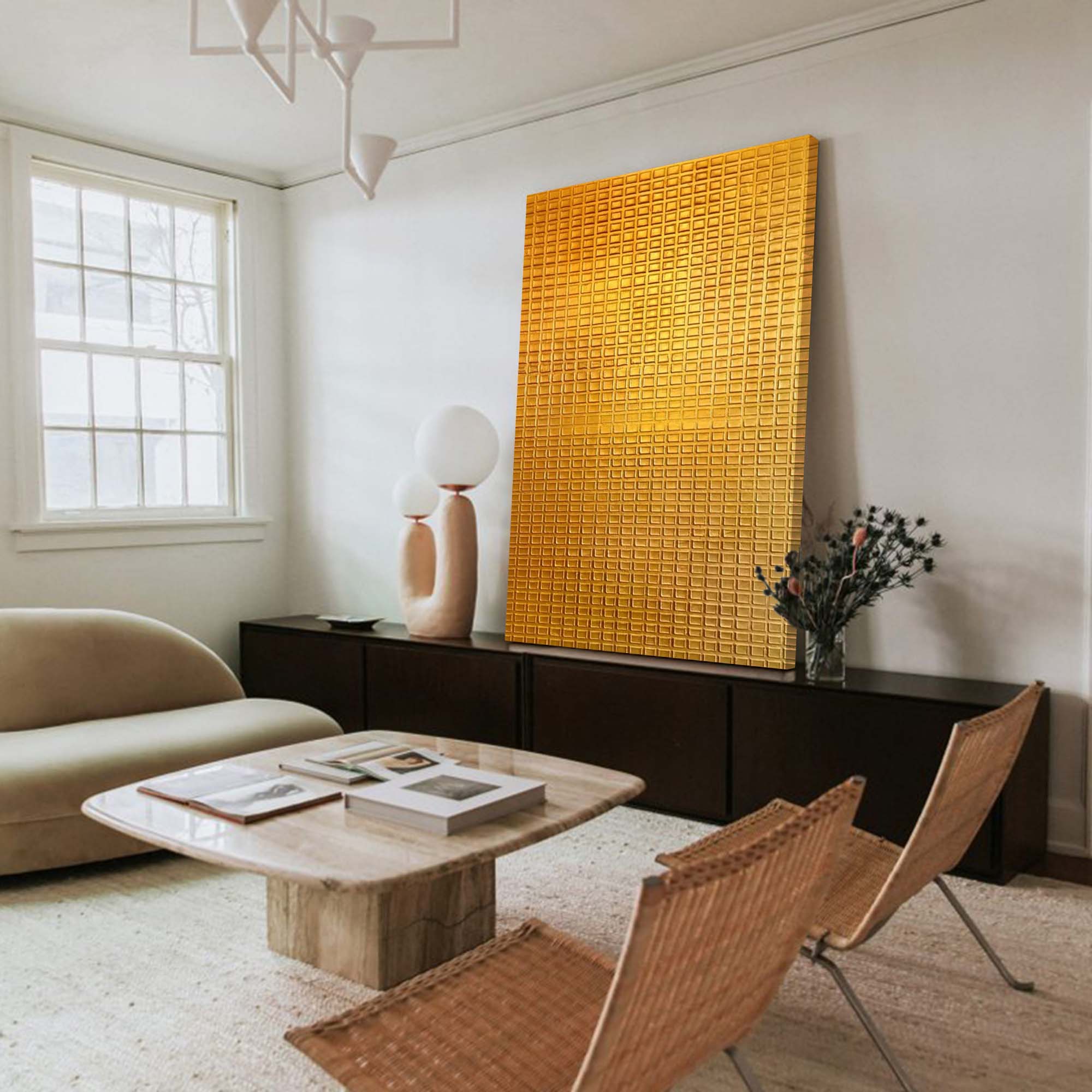 Abstrakt lærredskunst #AB090