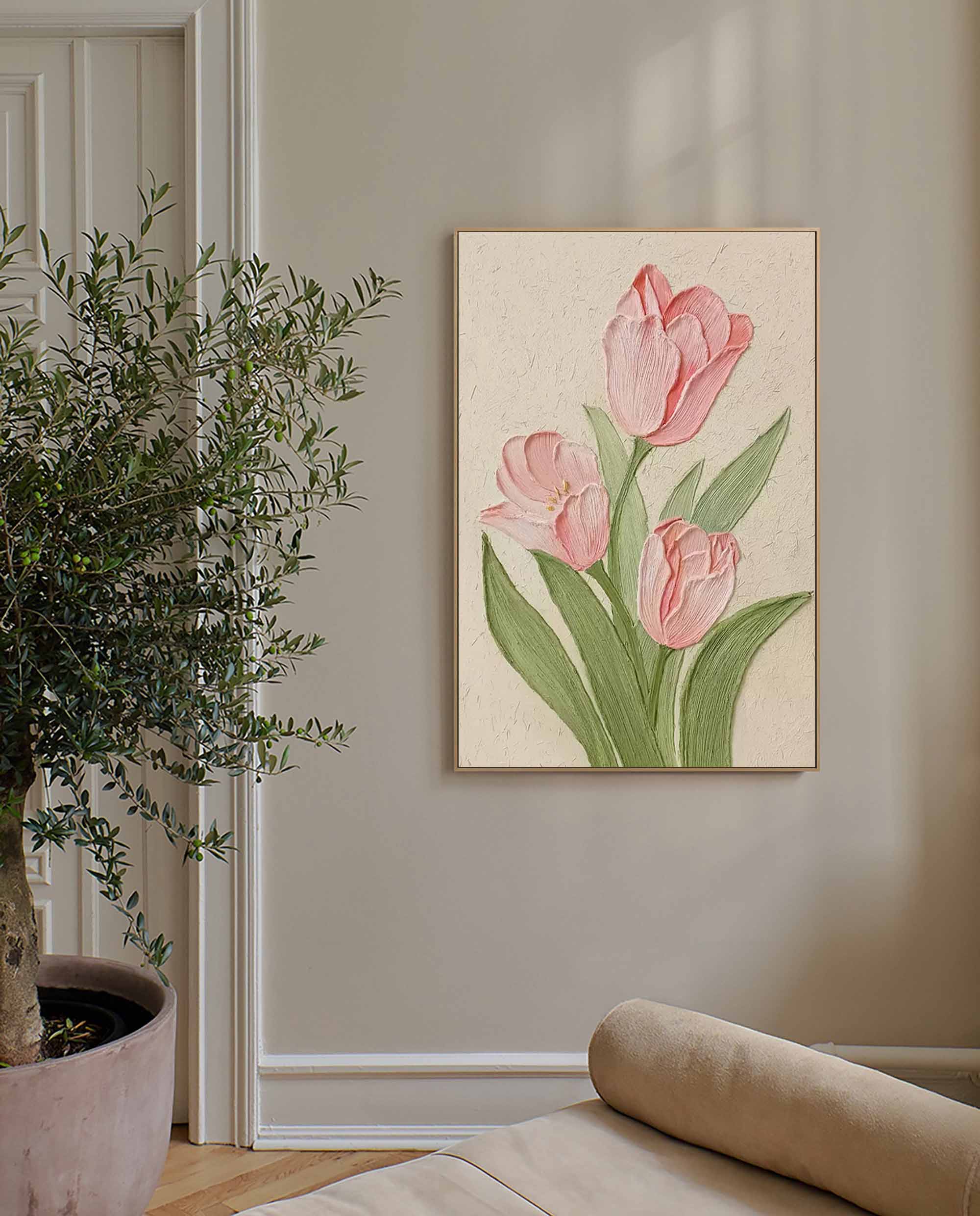Blomsterlærredskunst #FL012