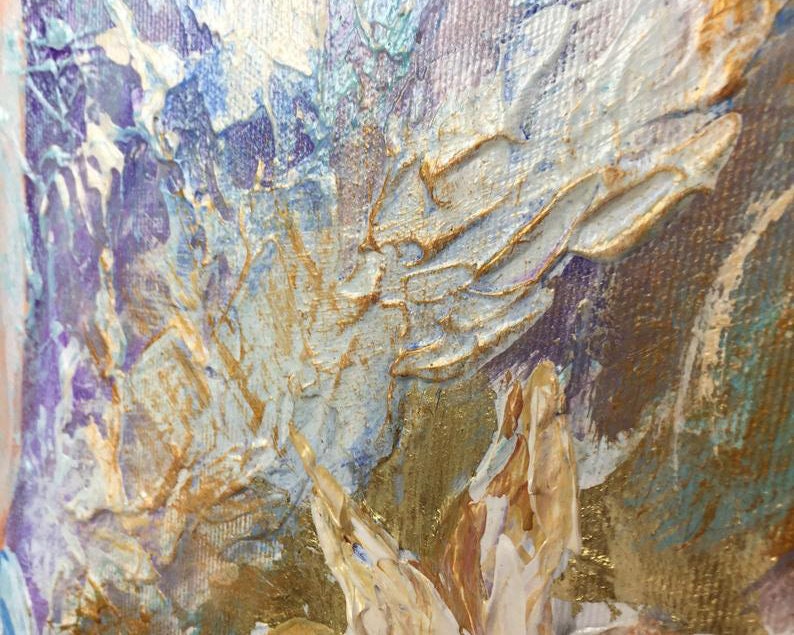 Large Acrylic Angel Paintings On Canvas Creative Home Decor Modern Textured Fine Art Handmade Oil Painting for Indie Room Wall Decor