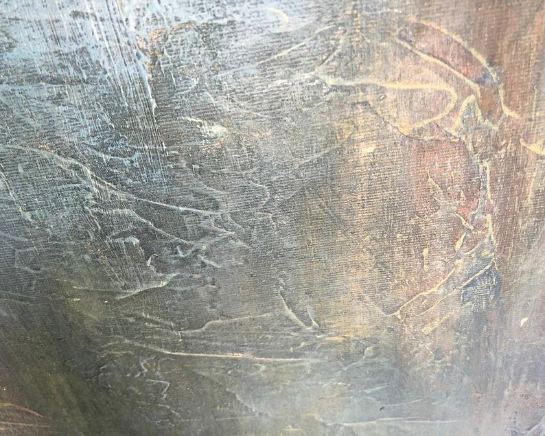 Abstrakt oliemaleri landskabsmaleri på lærred samtidskunst mørkt landskabsmaleri moderne olie vægkunst original kunstværk