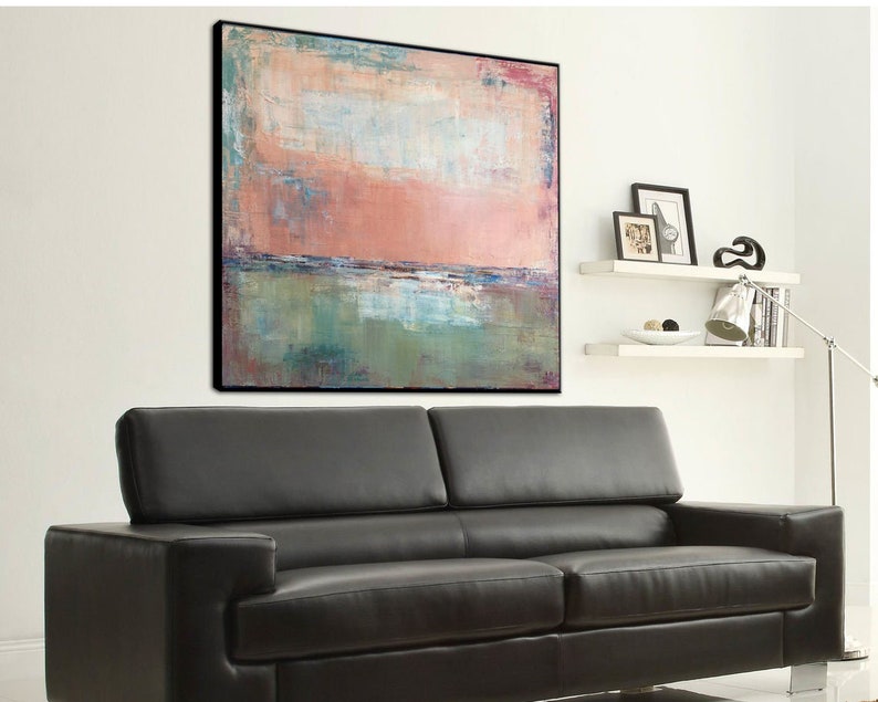 Pink Abstract Artwork Fine Art Original Abstract Canvas Large Canvas Art Modern Abstract Pink Painting Nursery Wall Decor For Living Room
