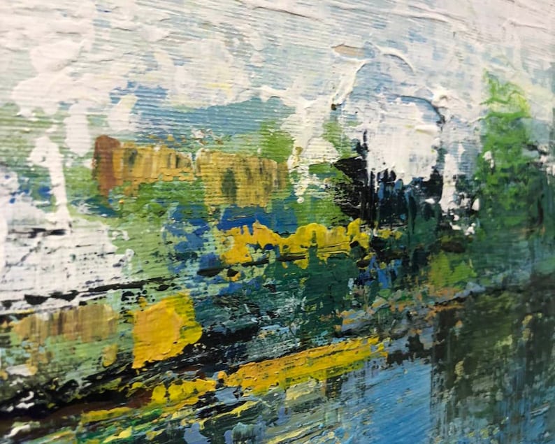 Abstract Painting on Canvas Landscape Painting Original Forest Wall Art Modern Acrylic Painting Original oil Fine Art for Home Decor