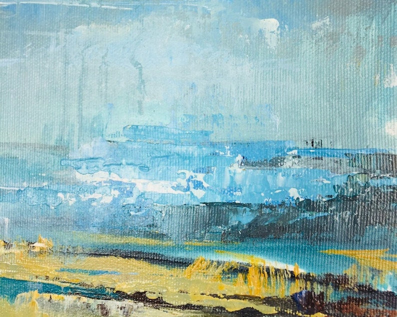 Abstract Landscape Painting Large Painting on Canvas Original Landscape Wall Art Oil Landscape on Canvas Modern Wall Art for Living Room