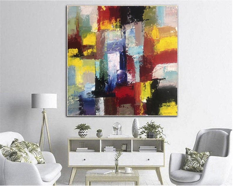 Bold Colorful Brushstrokes Impressionist Style Vibrant Palette Energetic Painting Contemporary Art Textured Art Dynamic Composition