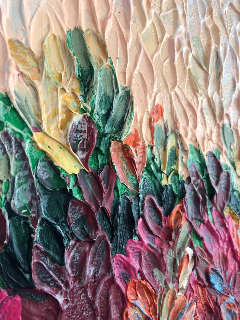 Original Painting Large Abstract Paintings On Canvas Acrylic Landscape Painting Canvas Thick Colorful Oil Living Room Wall Art Canvas