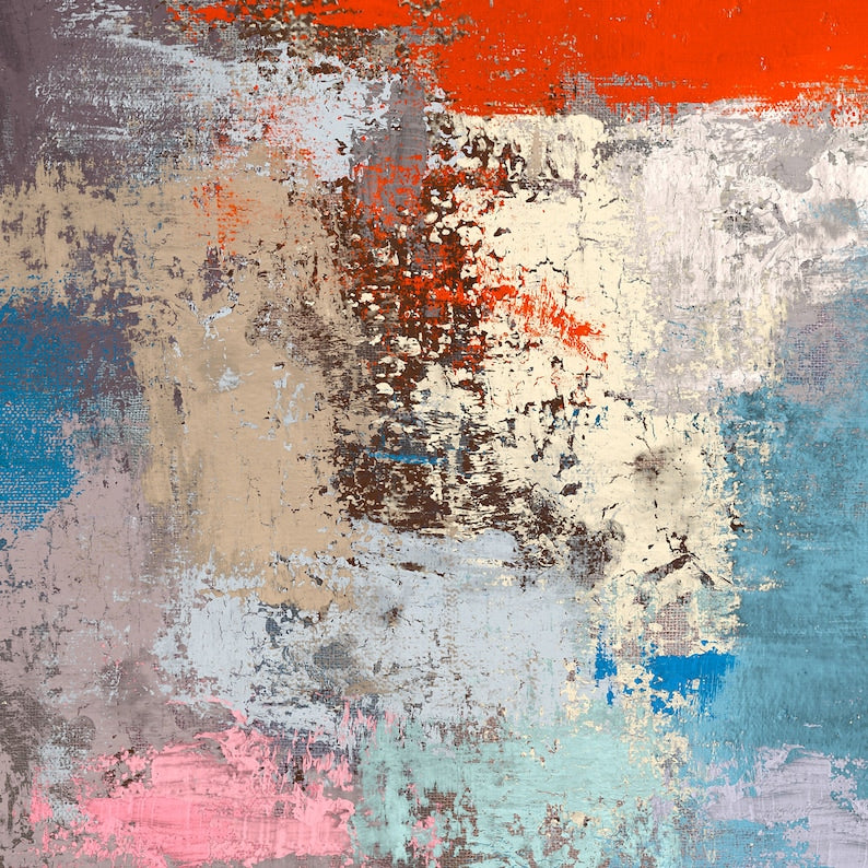 Original Abstract Painting Abstract Colorful Art Colorful Acrylic Canvas Art Oil Painting on Canvas Original Abstract Wall Art