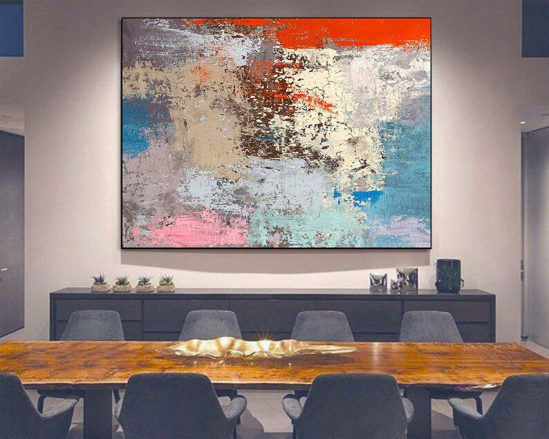 Original Abstract Painting Abstract Colorful Art Colorful Acrylic Canvas Art Oil Painting on Canvas Original Abstract Wall Art