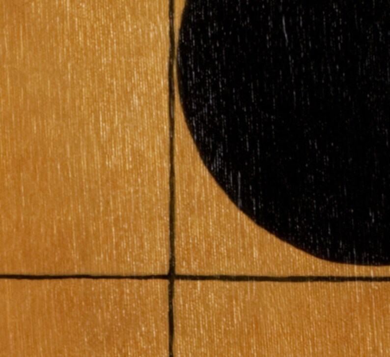 Kräftige geometrische Formen Kunst Schwarz und Gold Wandkunst Linie Wandkunst Einzigartiges Feingemälde Atmosphärische Kunst Individuelles Ölgemälde