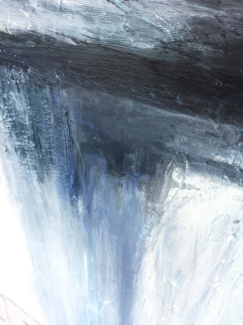 Original Aesthetic Oil Painting On Canvas Abstract Square Wall Hanging Artwork Modern Textured Wall Art Decor for Living Room