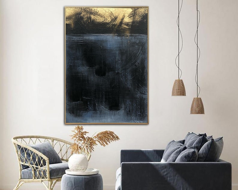 Moody Abstract Art with Dark Palette Abstract Textured Surfaces Painting Shadowy Forms Art Depth and Perception Art Emotion Art Wall Decor