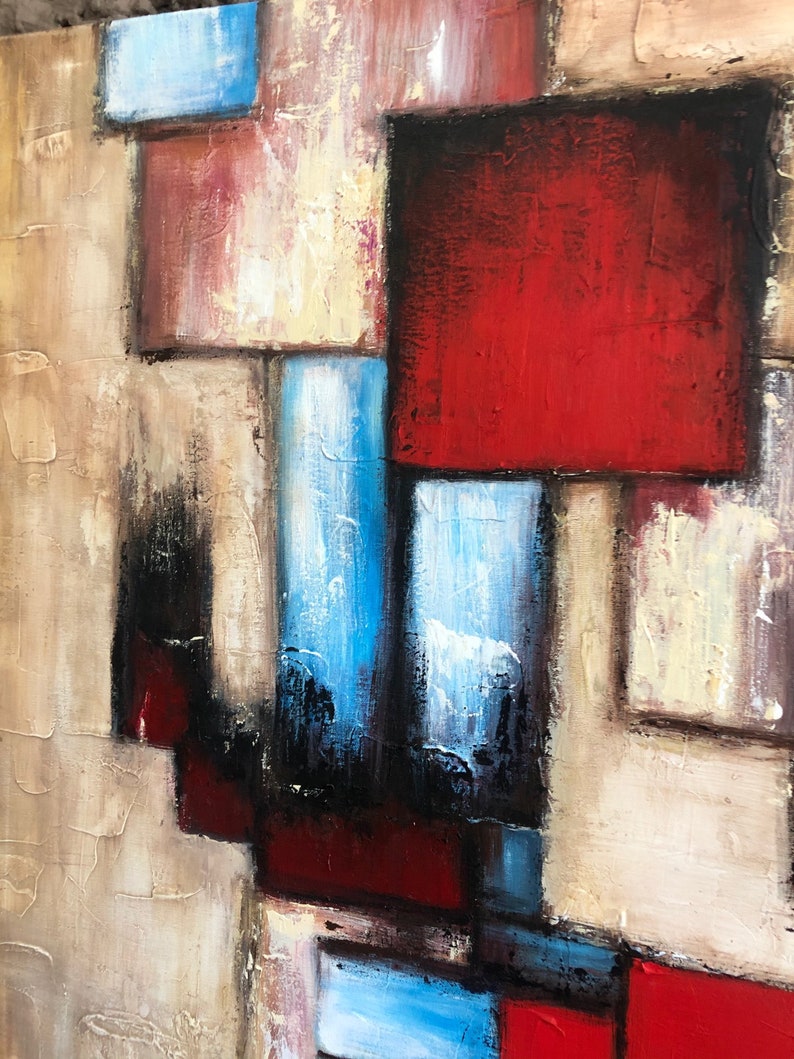 Livligt maleri Abstrakt maleri, Originalmaleri, Lærredsmaleri, Håndlavet maleri, Moderne beige maleri Unik vægkunst