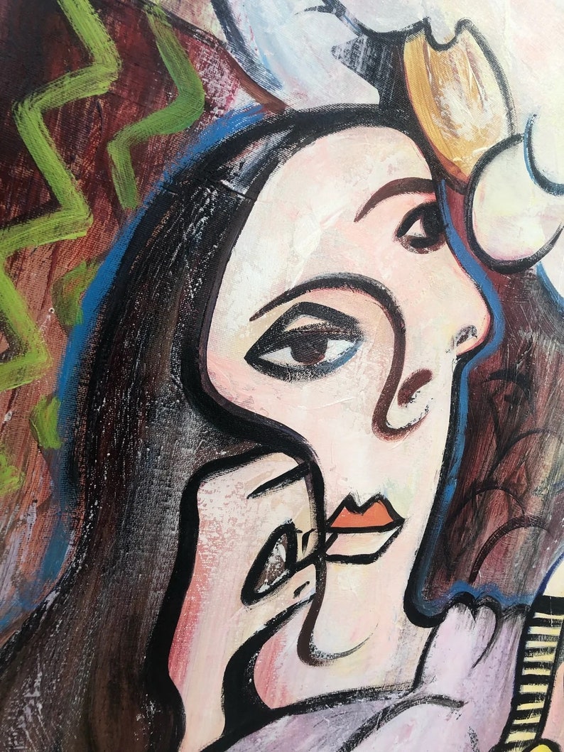 Ekstra stort maleri, vægkunst til stue, abstrakt maleri på lærred, moderne kunst, samtidsmaleri, originalt maleri, abstrakt kunst