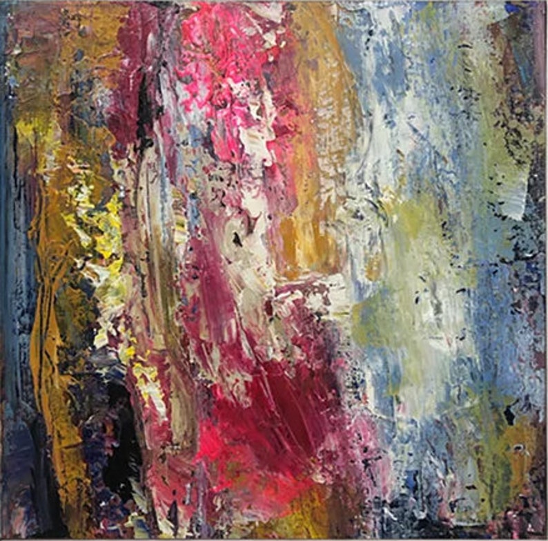 Håndmalet teksturmaleri, stort abstrakt maleri, ekstra stort maleri, originalt lærredsmaleri, originalt moderne maleri