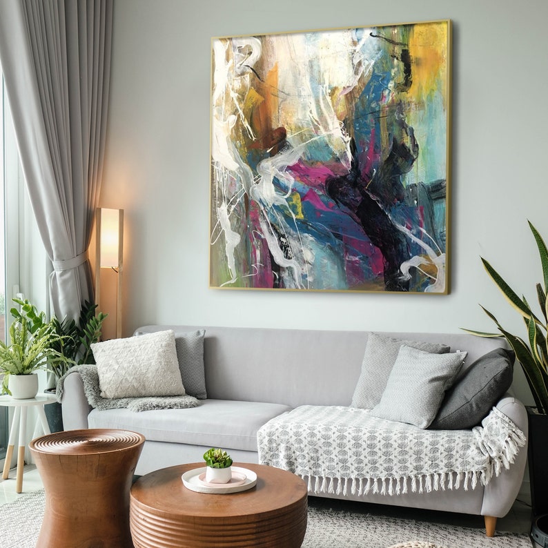 Abstract Artwork, Living Room Wall Art, Large Original Oil Painting On Canvas, Wall Art Home Decor, Abstract Extra Large Wall Art, Modern