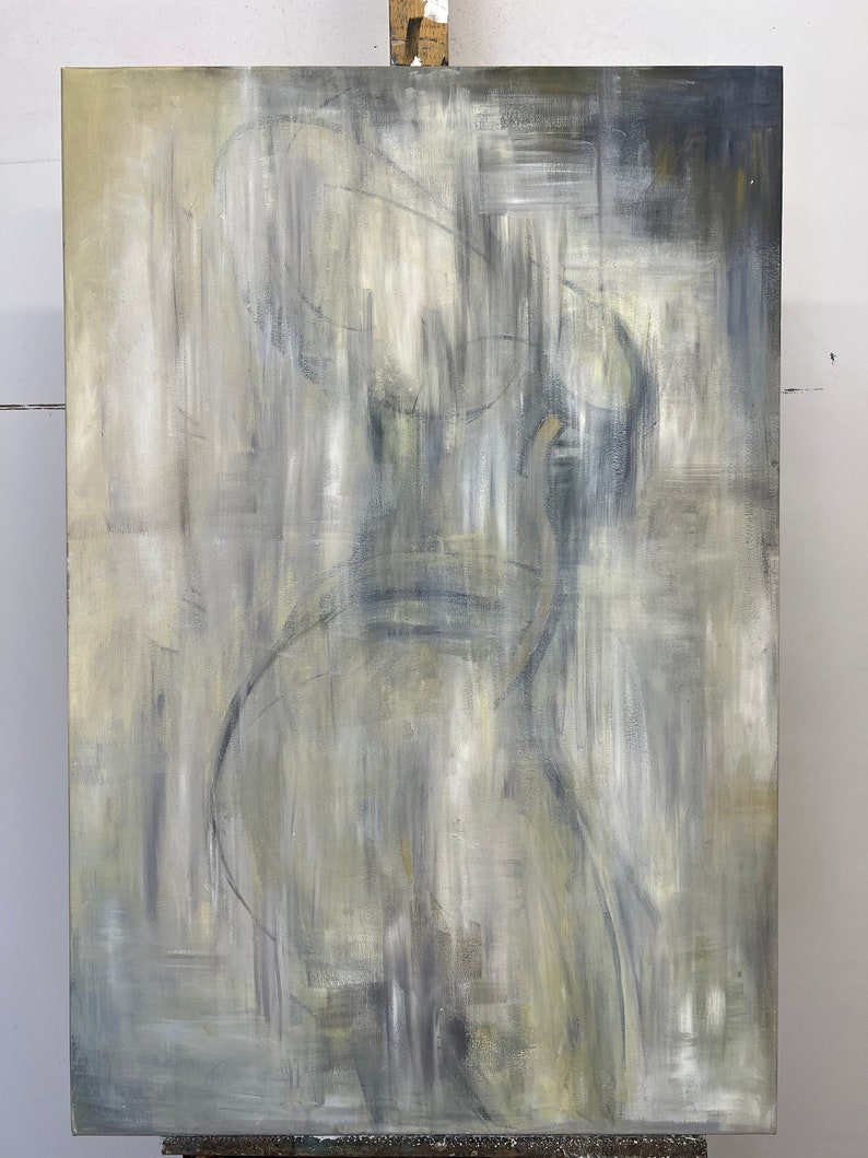 Muted Abstract Figure Painting