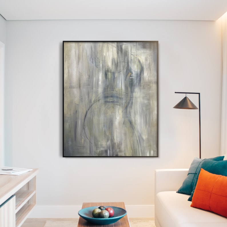 Muted Abstract Figure Painting