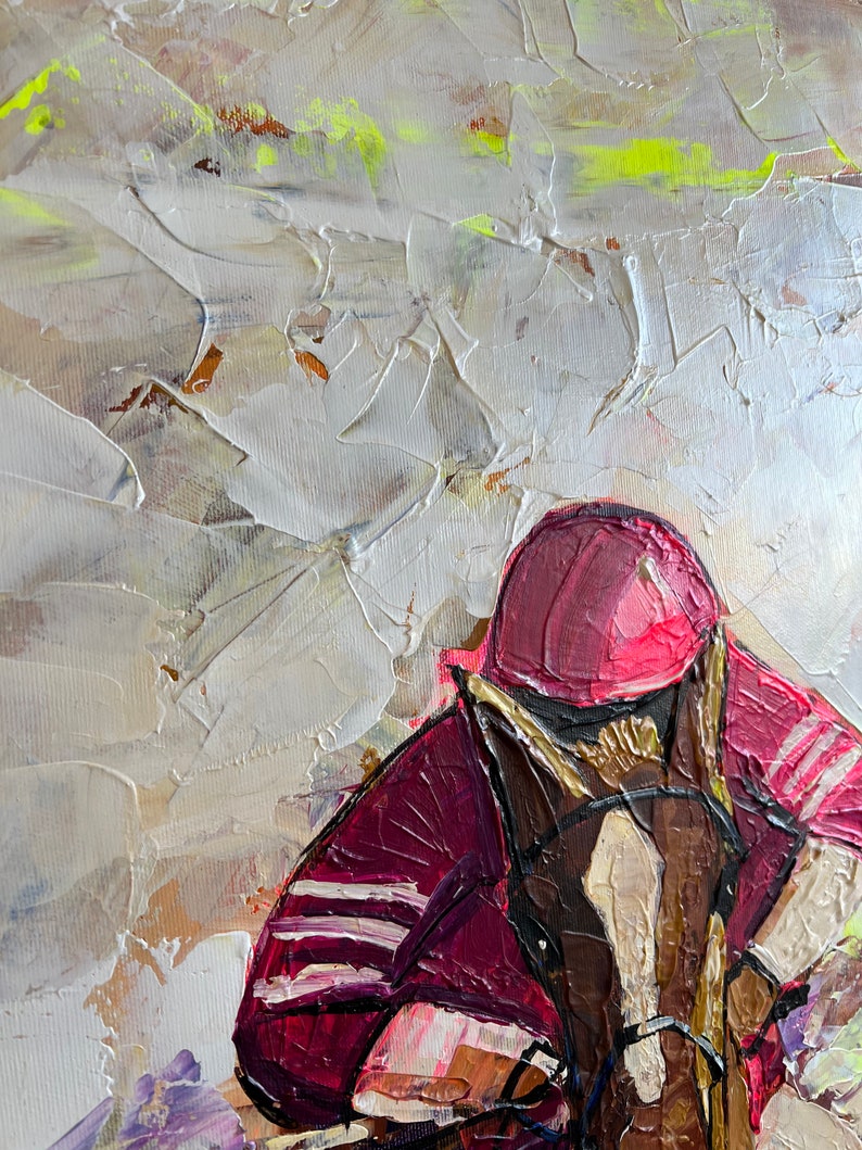 Horse Racing Acrylic Art Painting, Horse Racing Painting Wall Art Decor, Horse Race Wall Decor, Jockeys Artwork, Jockeys Wall Art