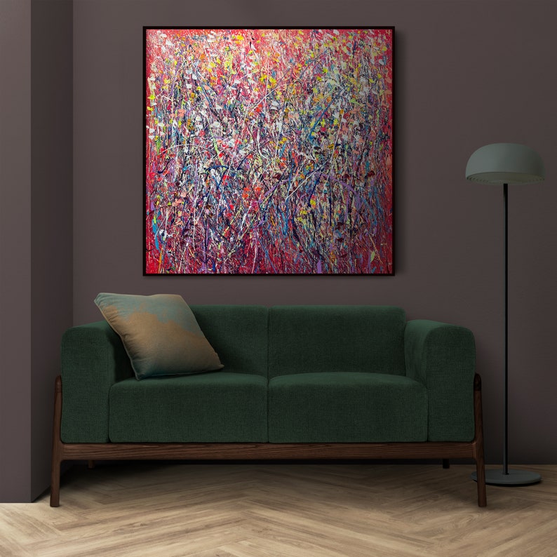 Original Abstract Painting, Large Wall Art, Home Decor, Office Wall Decor Handmade Painting for Contemporary, Bedroom Decor