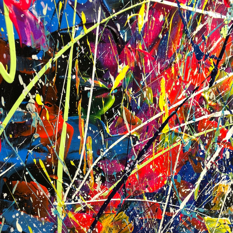 Painting on canvas original abstract