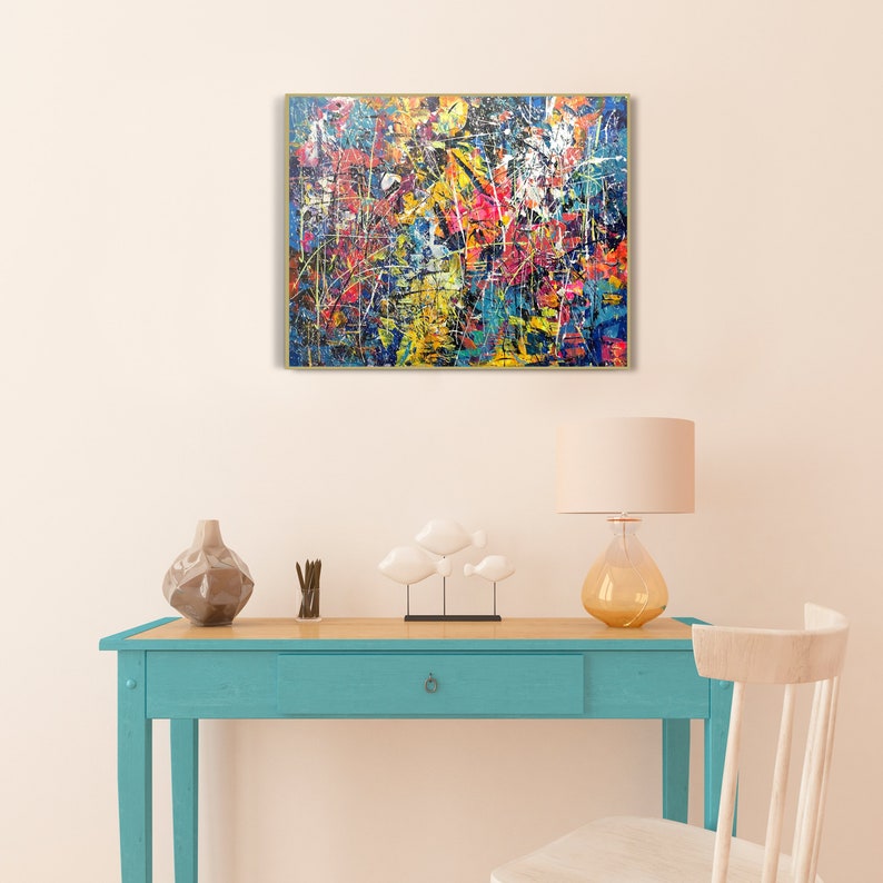 Painting on canvas original abstract
