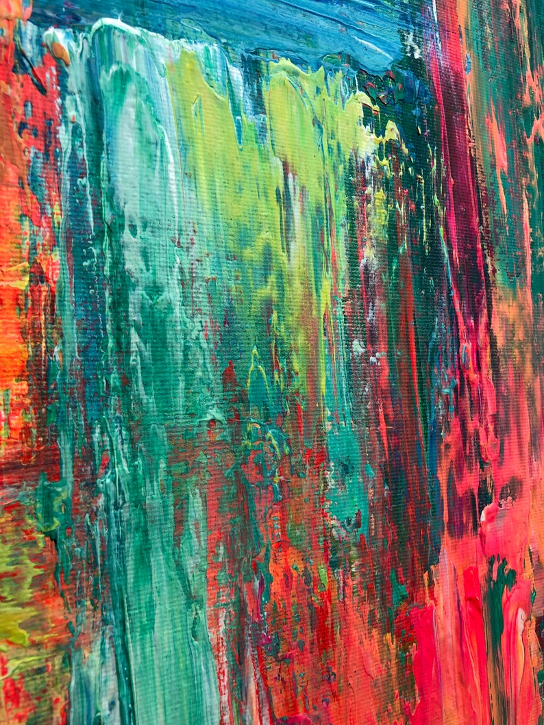 Abstract Expressionism Dynamic Colorful Oil Painting Energy Bold Colors Modern Design Art Movement Colorful Chaos Painting Contemporary Art