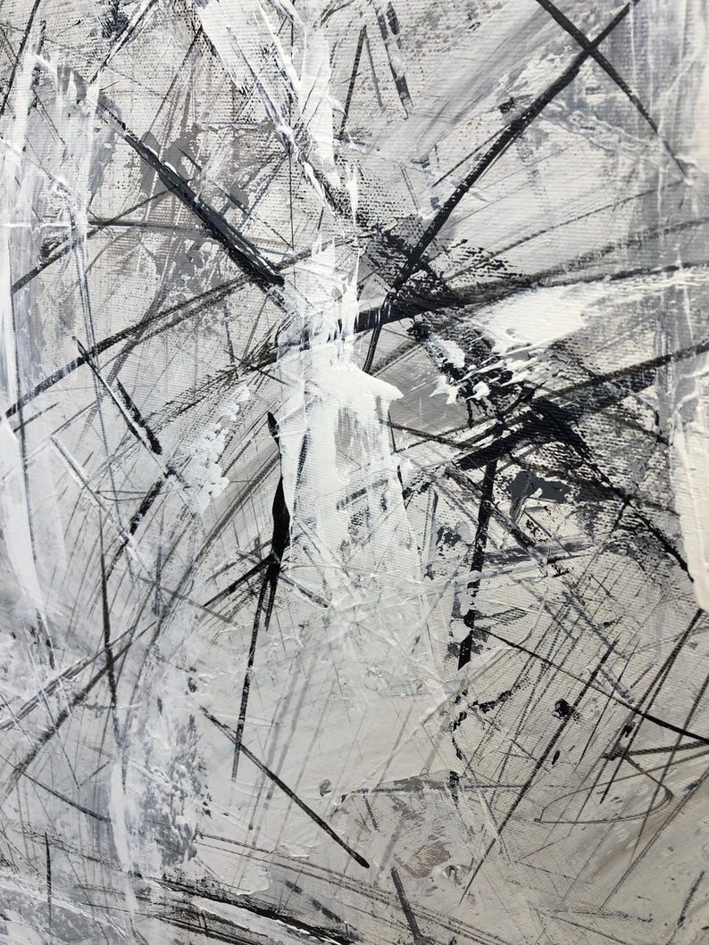 Oversized Painting Abstract Art Work Chaotic Strokes Art Dynamic Abstraction Creative Painting Atmospheric Art