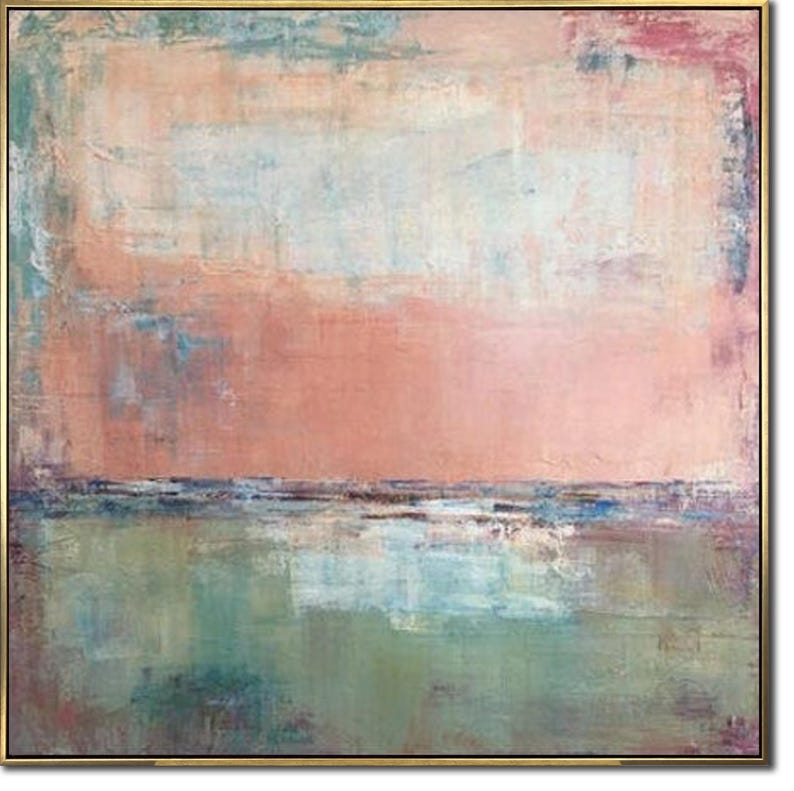 Pink Abstract Artwork Fine Art Original Abstract Canvas Large Canvas Art Modern Abstract Pink Painting Nursery Wall Decor For Living Room