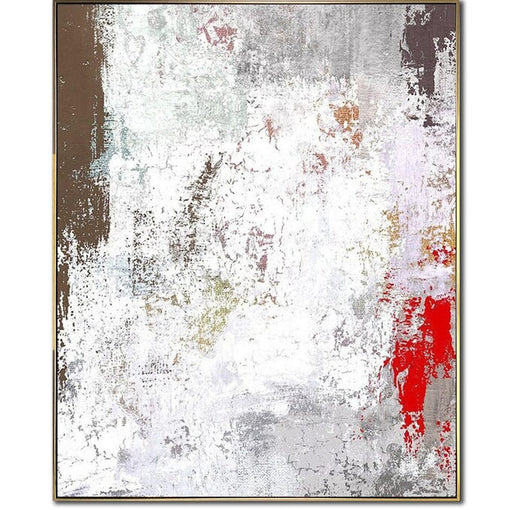 Abstract White Paintings on Canvas Original Modern Decor In Neutral Colors Texutred Wall Art Office Decor Boho Wall Decor Painting