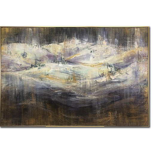 Abstract Snow Mountain Acrylic Painting Original Wall Hanging Artwork Colorful Wall Art Decor for Living Room