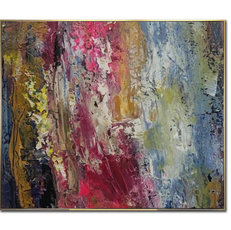 Håndmalet teksturmaleri, stort abstrakt maleri, ekstra stort maleri, originalt lærredsmaleri, originalt moderne maleri