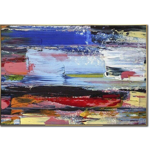 Abstract Colorful Painting Multi Colored Painting On Canvas Modern Oil Painting Contemporary Art Original Wall Art for Living Room Decor