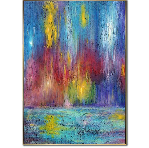 Large Abstract Art Colorful Painting Textured Art Modern Art Oil Painting Wall Art Framed Housewarming Gift Bedroom Decor Office Decor