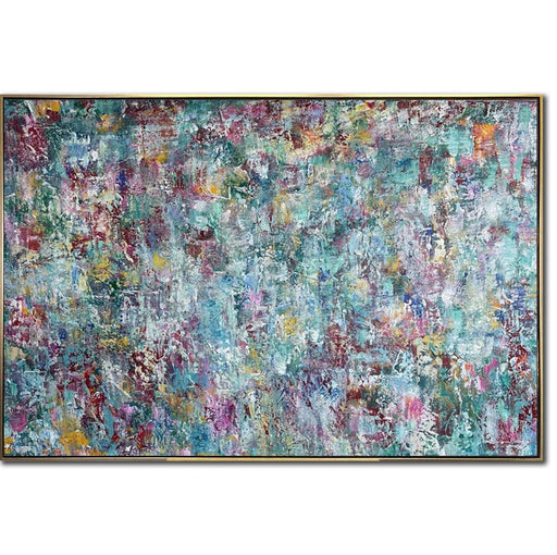Abstract Colorful Wall Hanging Oil Painting Modern Artwork Original Textured Decor for Home COMPLICATION