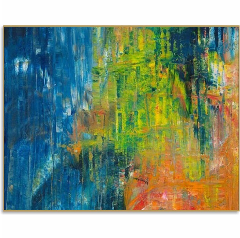 Colorful Abstract Paintings On Canvas Expressionist Artwork Eclectic style Captivating asterpiece Textured Luxury Painting Handmade Artwork