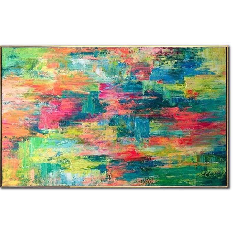 Abstract Expressionism Dynamic Colorful Oil Painting Energy Bold Colors Modern Design Art Movement Colorful Chaos Painting Contemporary Art