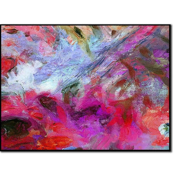 Original Acrylic Purple Paintings On Canvas, Colorful Textured Oil Painting, Modern Handmade Wall Art, Creative Wall Hanging Art for Home