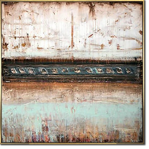 Large Original Acrylic Painting On Canvas Modern Minimalist Art Handmade Oil Painting Brown Colors Fine Art for Living Room Wall Decor