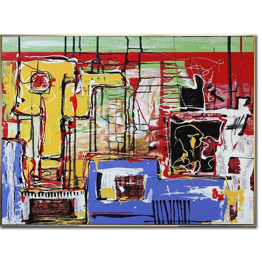 Large Abstract Painting Graffiti Art on Canvas Abstract Modern Painting Abstract Acrylic Painting Large Colorful Art for Home Decor