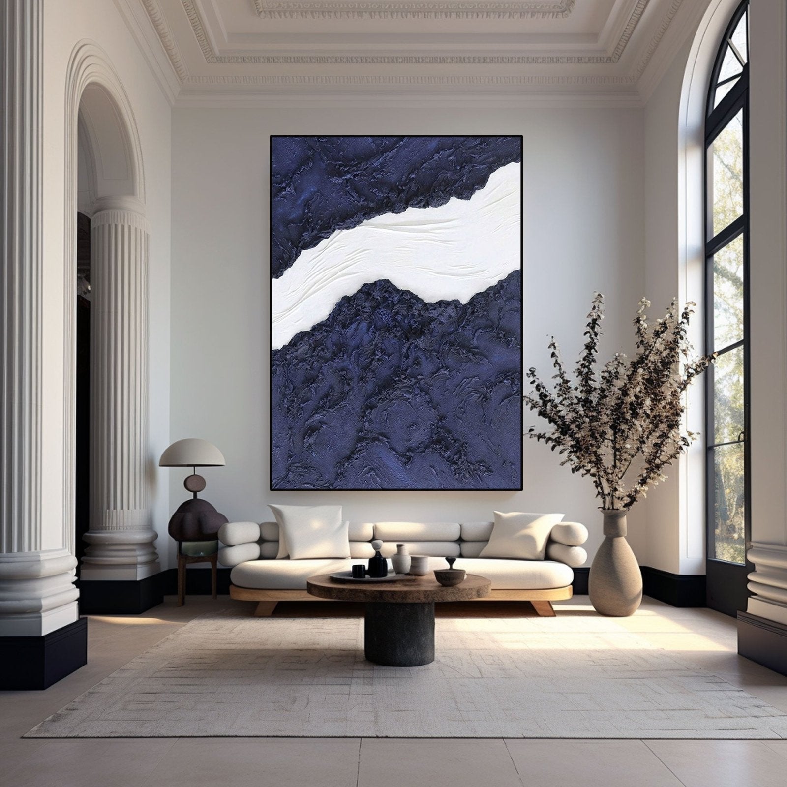 Minimalist Abstract Painting "Indigo"