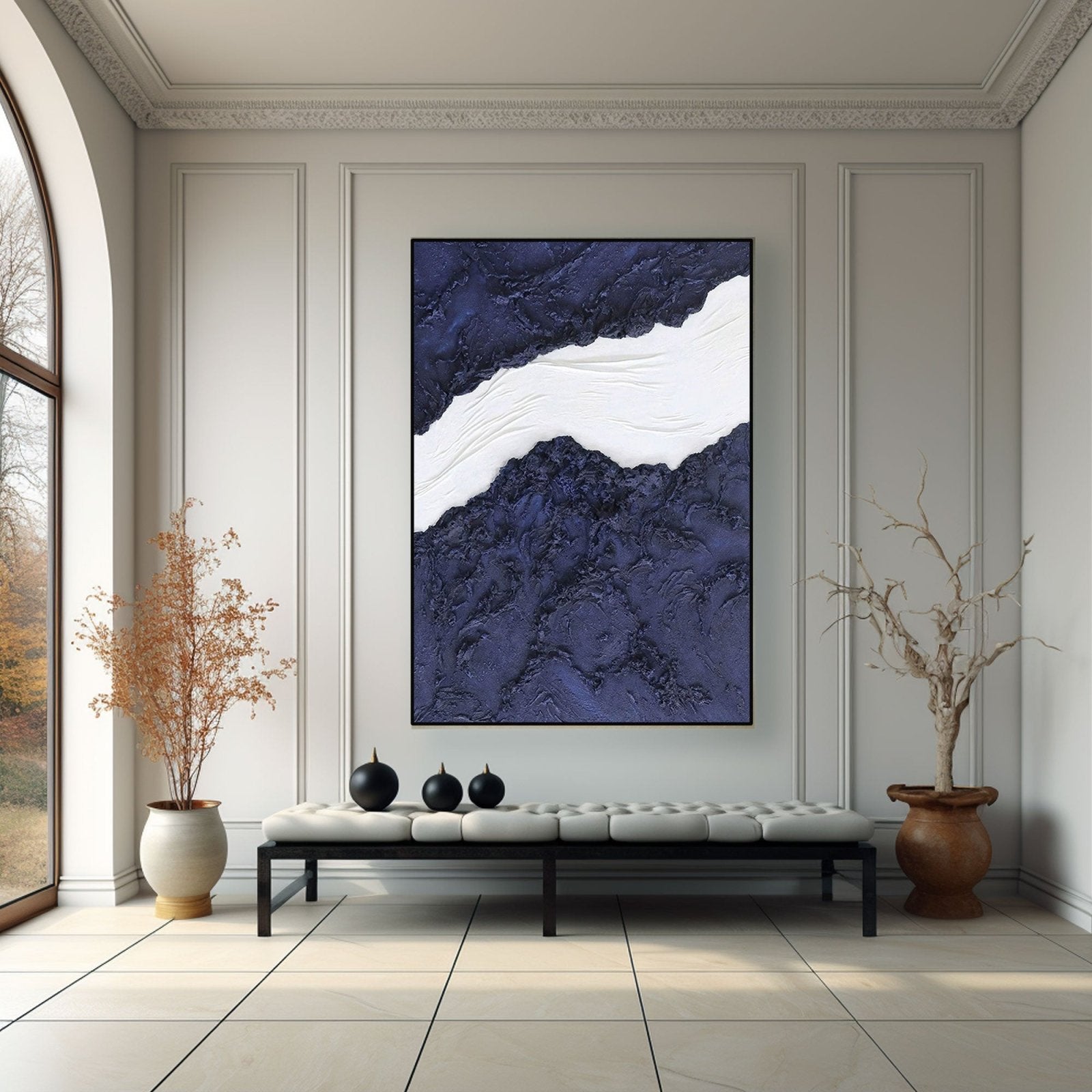 Minimalist Abstract Painting "Indigo"