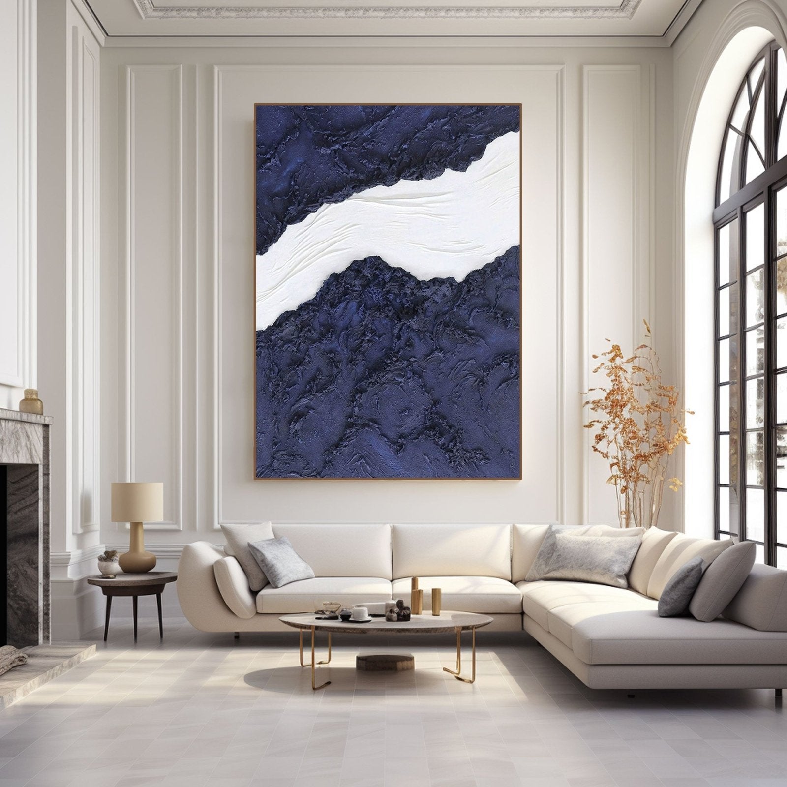 Minimalist Abstract Painting "Indigo"